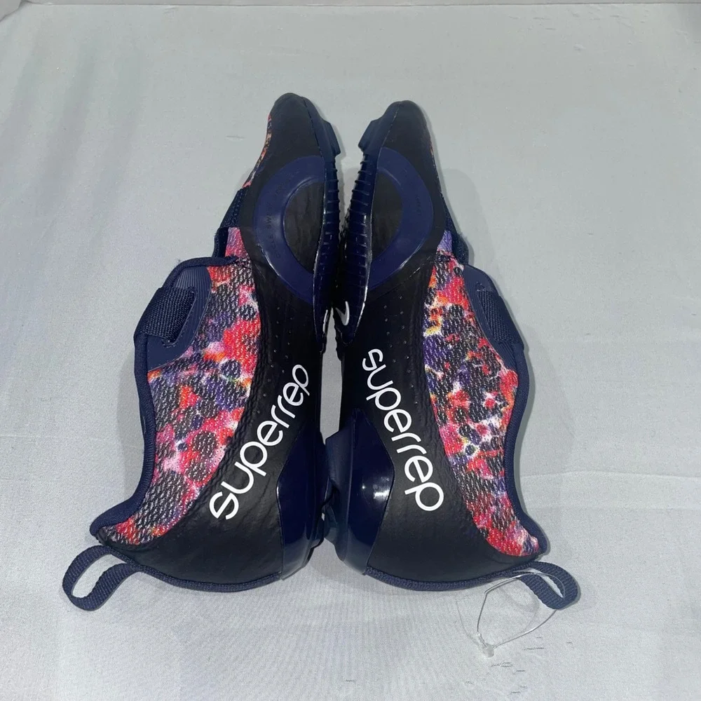 Nike SuperRep Cycle 2 Navy Floral Cycling Shoes DH3395-400 Womens 8.5